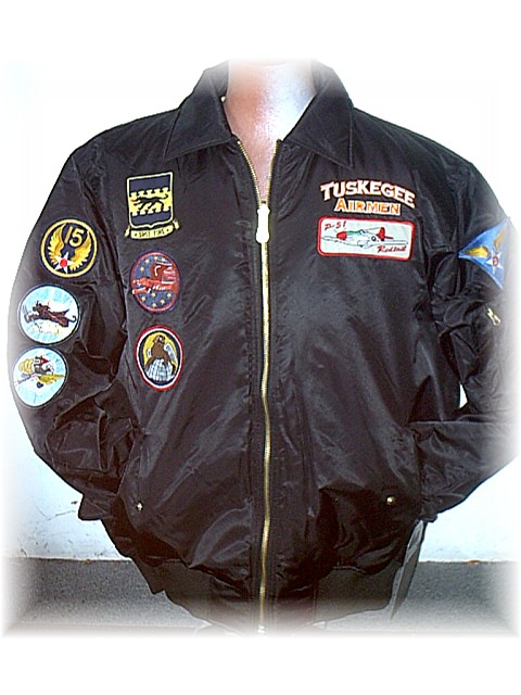 TUSKEGEE AIRMEN REVERSIBLE SATIN JACKET